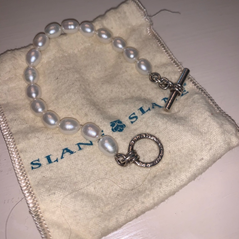 Slane Slane pearl toggle bracelet